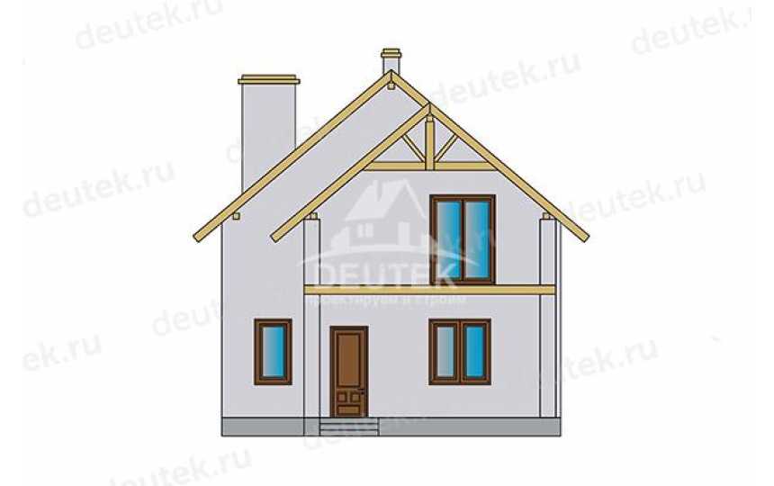 Проект жилого двухэтажного дома с 4 спальнями - LK-403