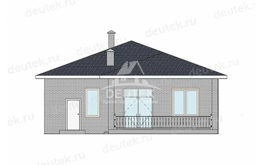 Проект жилого одноэтажного дома с одноместным гаражом - LK-413
