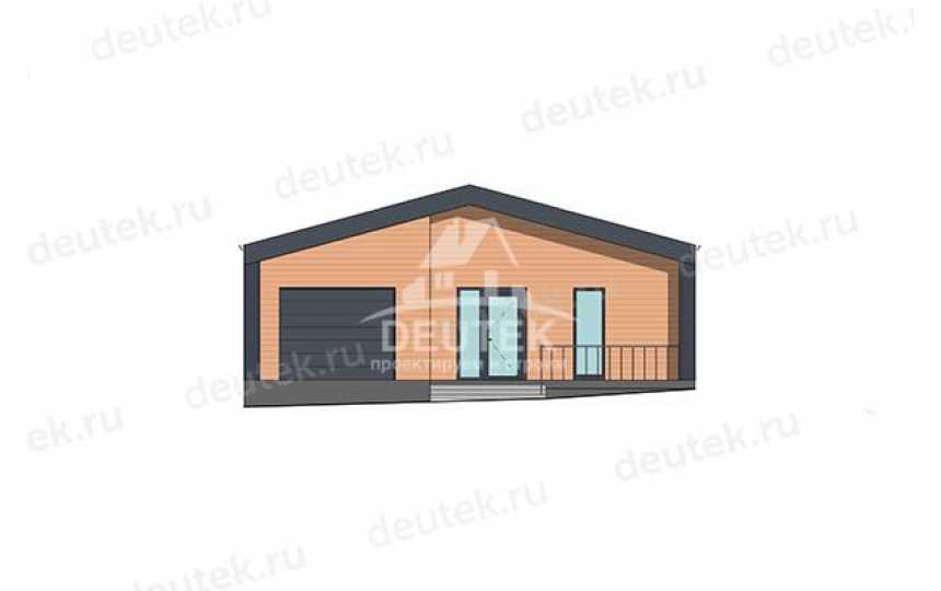 Проект узкого двухэтажного дома с одноместным гаражом - LK-418