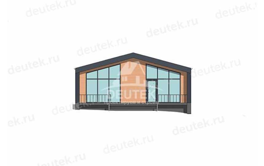 Проект узкого двухэтажного дома с одноместным гаражом - LK-418