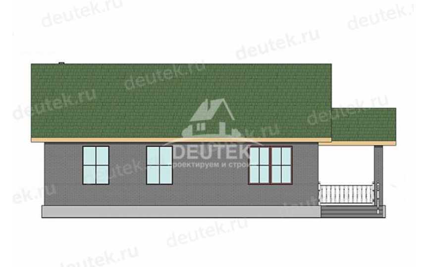 Проект дачного одноэтажного дома с размерами 15 м на 13 м - LK-419