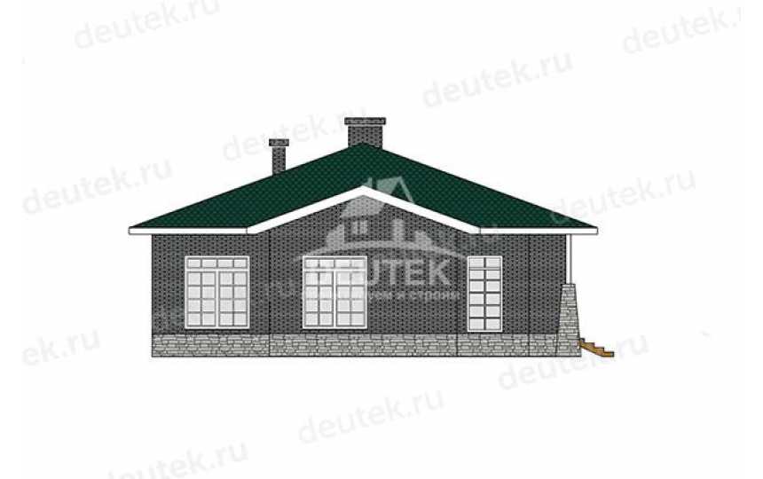 Проект узкого одноэтажного дома с площадью до 200 кв м - LK-431