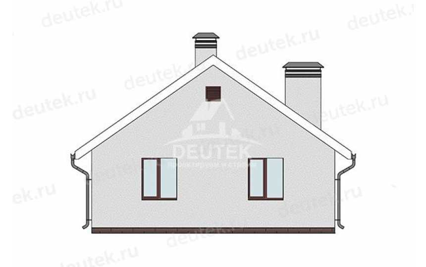 Проект дачного одноэтажного дома с размерами 8 м на 10 м - LK-432