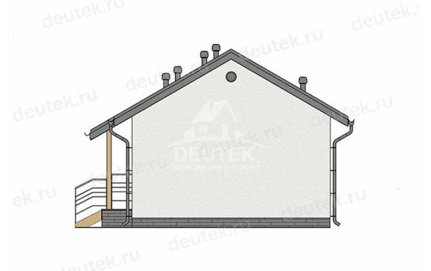 Проект жилого одноэтажного дома с площадью 50 кв м - LK-434