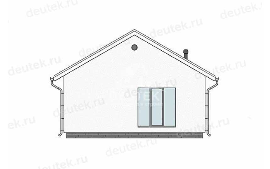 Проект загородного одноэтажного дома из газобетона - LK-437