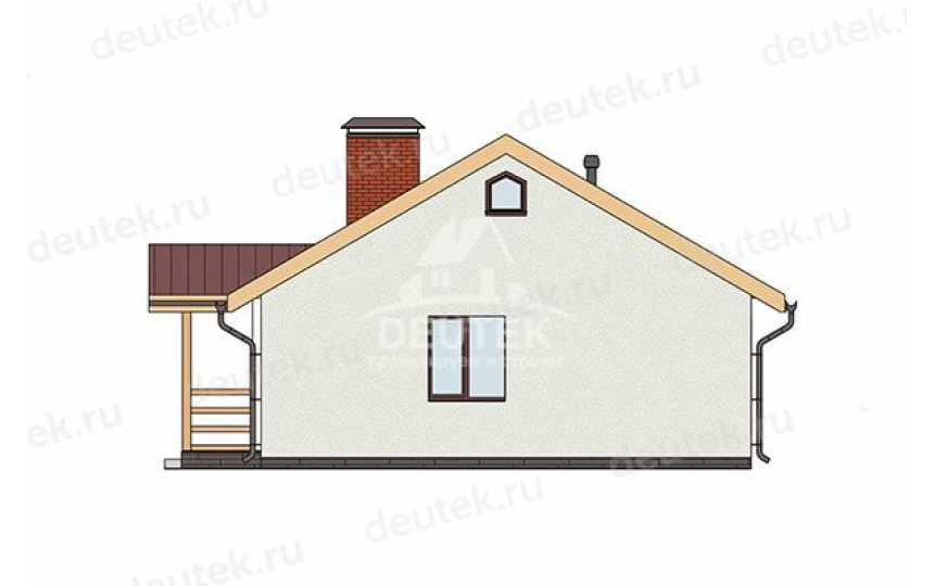 Проект узкого одноэтажного дома с размерами 13 м на 9 м - LK-440