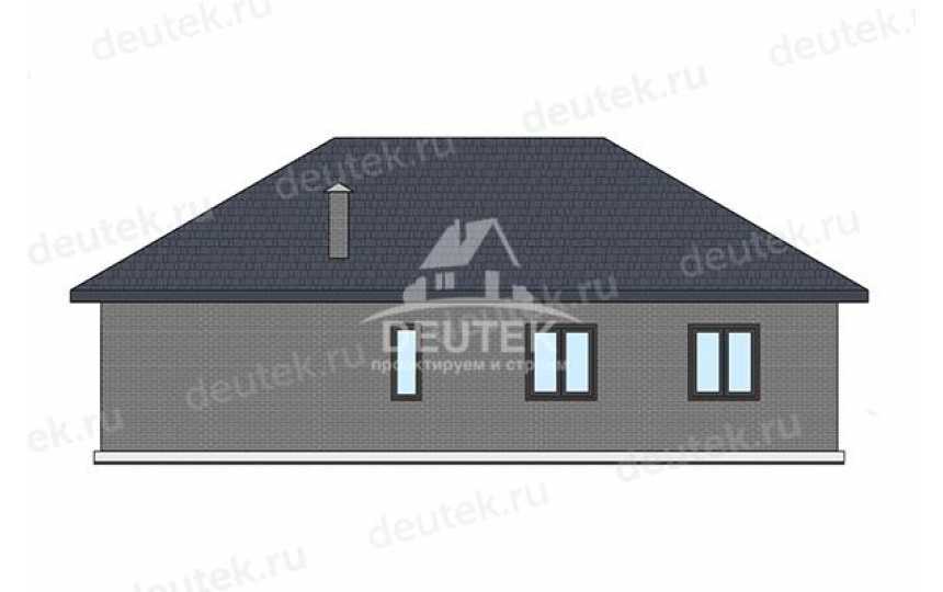 Проект узкого двухэтажного дома с тремя спальнями - LK-445