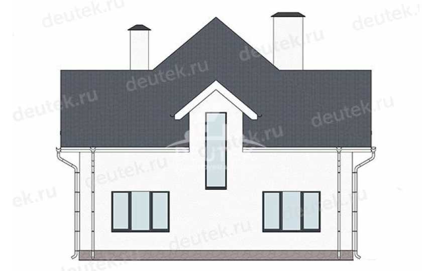 Проект квадратного двухэтажного дома с размерами 11 м на 11 м - LK-446