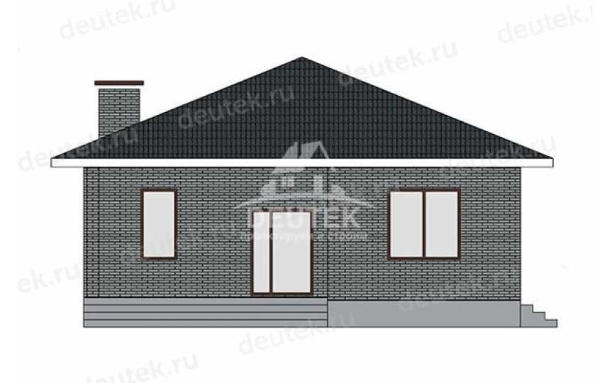 Проект загородного одноэтажного дома из газобетона - LK-447