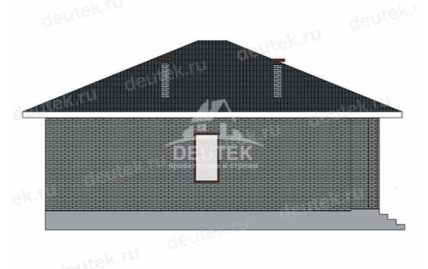 Проект загородного одноэтажного дома из газобетона - LK-447