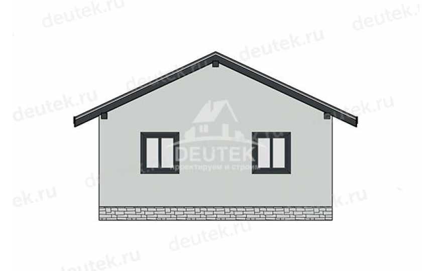 Проект дачного одноэтажного дома с размерами 7 м на 11 м - LK-449