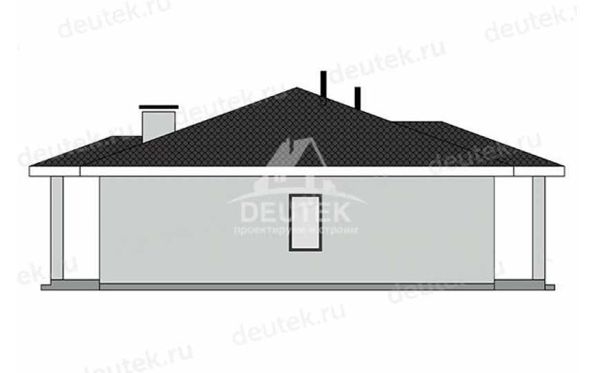 Проект квадратного одноэтажного дома в современном стиле - LK-450