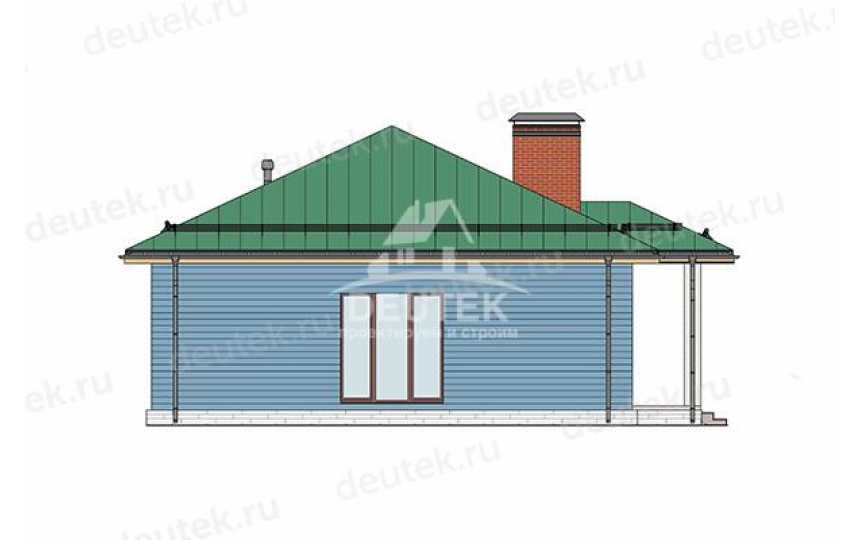 Проект дачного одноэтажного дома из керамических блоков - LK-453