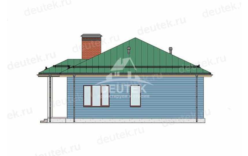 Проект дачного одноэтажного дома из керамических блоков - LK-453