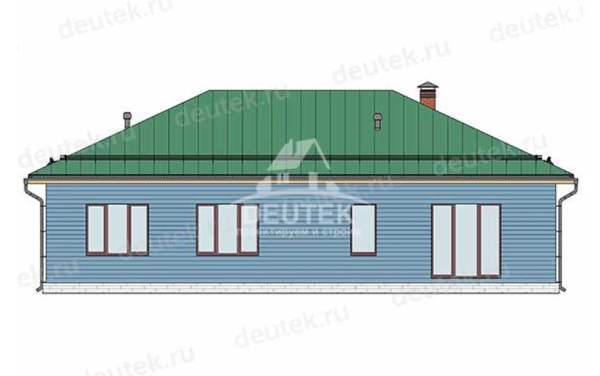 Проект дачного одноэтажного дома из керамических блоков - LK-453