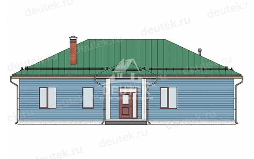 Проект дачного одноэтажного дома из керамических блоков - LK-453