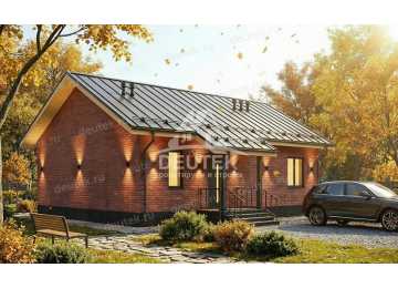 Проект жилого одноэтажного дома в современном стиле - LK-291