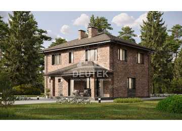 Проект жилого двухэтажного дома с пятью спальнями - LK-311