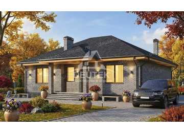 Проект жилого одноэтажного дома с площадью до 150 кв м - LK-387