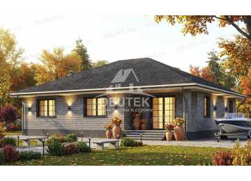 Проект жилого одноэтажного дома с площадью до 150 кв м - LK-387