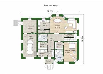 Индивидуальный проект двухэтажного жилого дома DTE-165