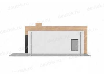 проект узкого одноэтажного дома с размерами 22 м на 13 м LK-43