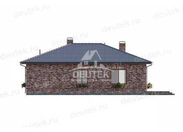 Проект узкого одноэтажного дома из керамических блоков с площадью до 150 кв м - LK-180