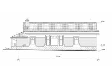 Проект двухэтажного дома с цокольным этажом и бильярдной - LK-208