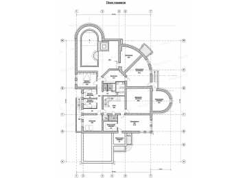 Проект узкого двухэтажного дома с цокольным этажом, тренажёрным залом и кинотеатром - LK-209