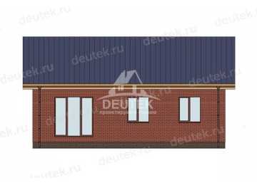 Проект жилого одноэтажного дома в современном стиле - LK-291