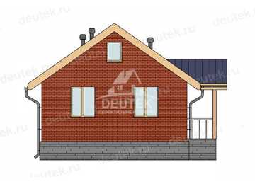 Проект дачного одноэтажного дома с площадью до 50 кв м - LK-295