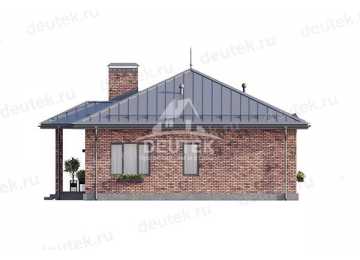 Проект жилого одноэтажного дома с кабинетом - LK-300