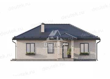 Проект узкого одноэтажного дома с размерами 10 м на 14 м - LK-305