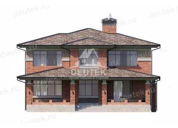 Проект узкого двухэтажного дома с подвалом - LK-309