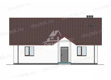 Проект жилого одноэтажного дома из газобетона - LK-338