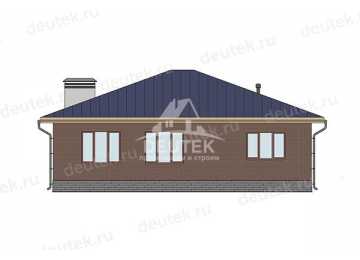 Проект загородного одноэтажного дома из керамического блока - LK-351