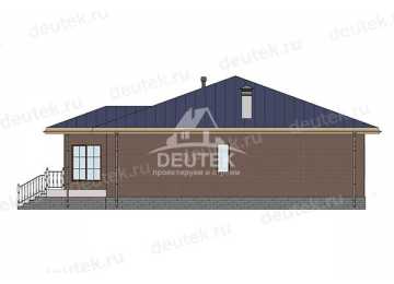 Проект загородного одноэтажного дома из керамического блока - LK-351