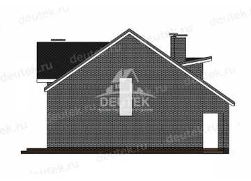 Проект узкого двухэтажного дома с размерами 10 м на 14 м - LK-384
