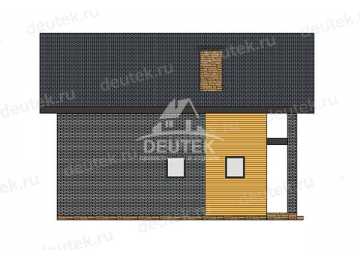 Проект загородного двухэтажного дома с большими окнами - LK-386