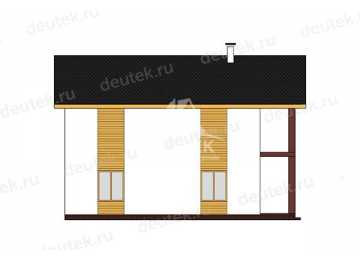 Проект стильного двухэтажного дома с большими окнами - LK-389