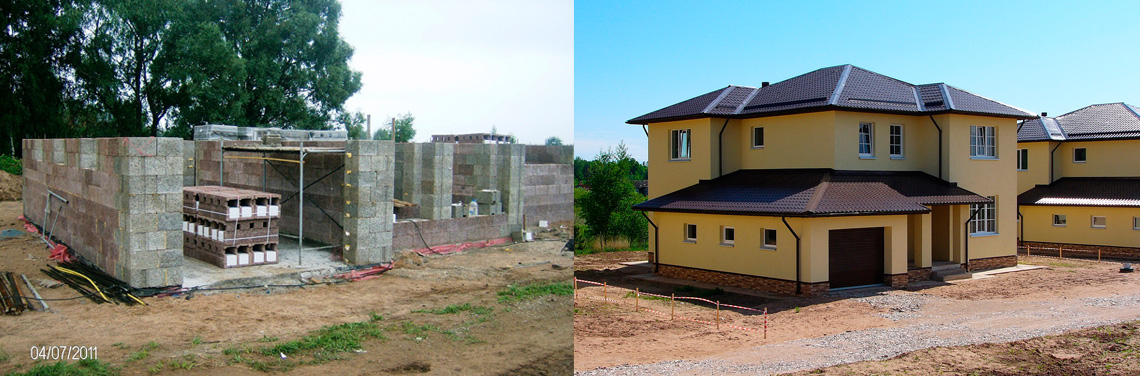 Строительство домов из блоков несъёмной опалубки Durisol