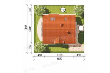 Проект европейского двухэтажного дома с камином до 200 кв м DTA100184