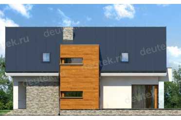 Проект одноэтажного дома из керамаблоков с одноместным гаражом - DTN100049 DTN100049