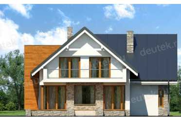 Проект одноэтажного дома из керамаблоков с одноместным гаражом - DTN100049 DTN100049