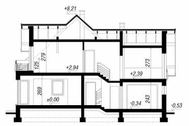 Проект двухэтажного дома из керамических блоков с террасой и одноместным гаражом DTN100015