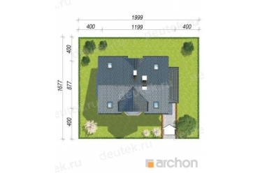 Проект двухэтажного дома с мансардой до 150 кв DT0452