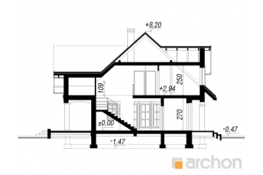 Проект двухэтажного дома с гаражом до 200 кв DT0466