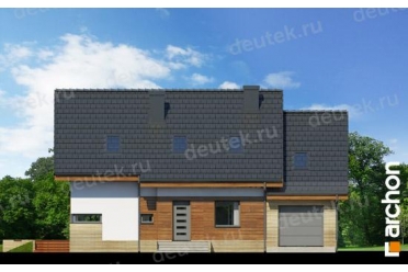 Проект двухэтажного дома с гаражом до 150 кв DT0470