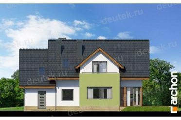Проект двухэтажного дома с гаражом до 150 кв DT0470