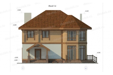 Проект деревянного дома со вторым светом DTW0013